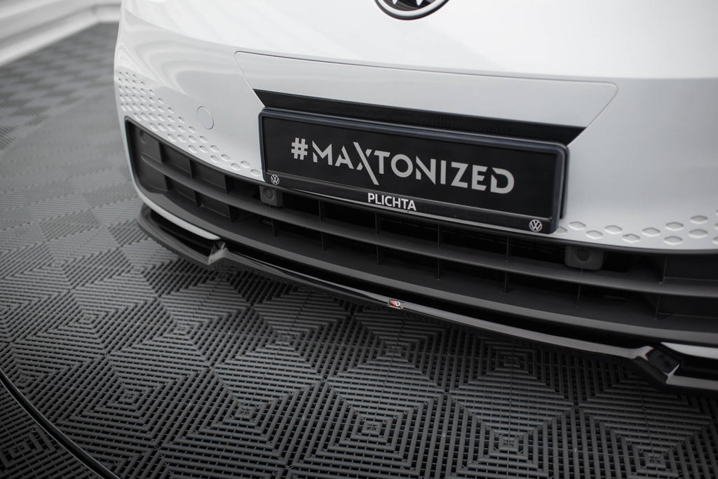 Maxton Design Street+ Spoilerlippe Front Ansatz V.1 passend für VW ID.3 Mk1 schwarz Hochglanz