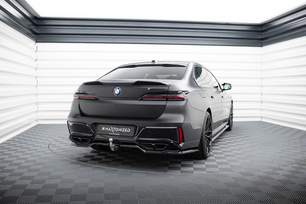 Maxton Design Street+ Mittlerer Diffusor RACE passend für BMW M760e G70 schwarz Hochglanz