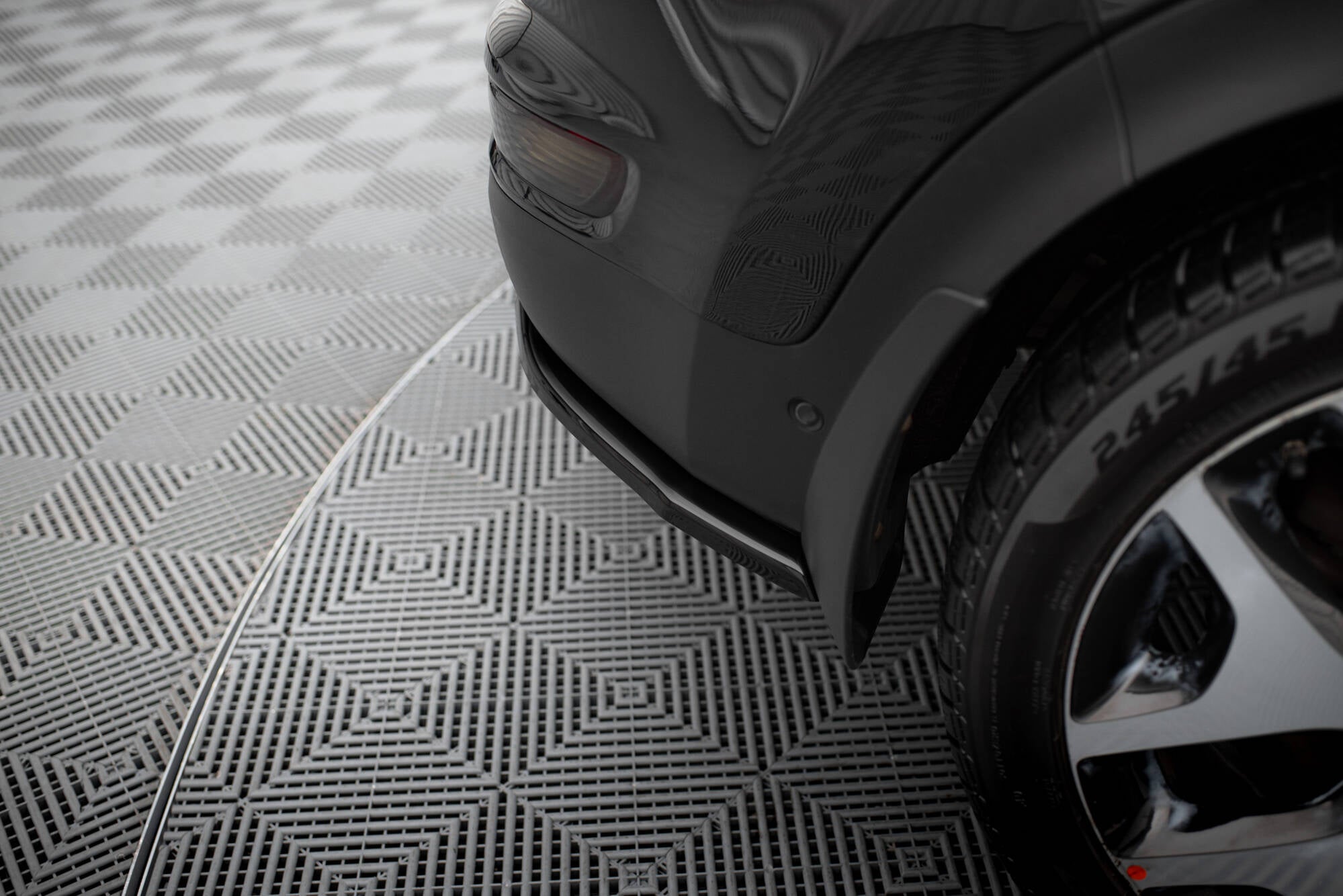 Maxton Design Heck Ansatz Flaps Diffusor passend für KIA SPORTAGE mk4 GT-Line schwarz Hochglanz