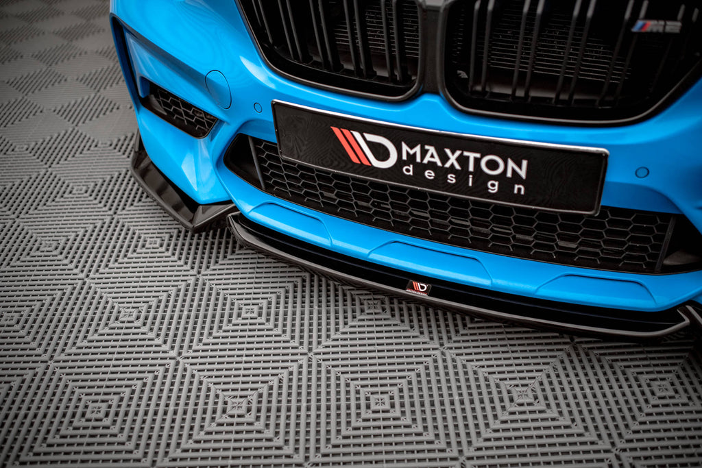 Maxton Design Street+ Spoilerlippe Front Ansatz V.2 passend für BMW M2 Competition F87 schwarz Hochglanz