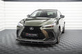 Maxton Design Street+ Spoilerlippe Front Ansatz V.1 passend für Lexus NX F-Sport Mk2 schwarz Hochglanz