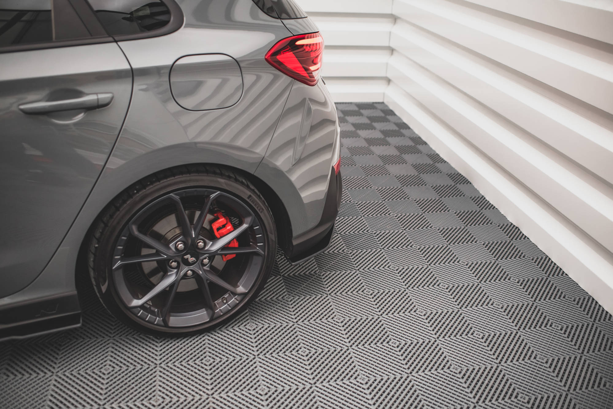Maxton Design Street Pro Heck Ansatz Flaps Diffusor passend für Hyundai I30 N Hatchback Mk3 Facelift