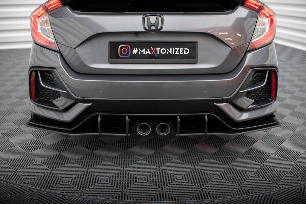 Maxton Design Street Pro Heck Ansatz Flaps Diffusor V.1 passend für Honda Civic Sport Mk 10 Facelift