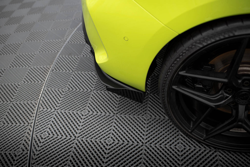 Maxton Design Hintere Seiten Flaps V.1 passend für BMW 1er M-Paket / M135i / 128ti F40 schwarz Hochglanz