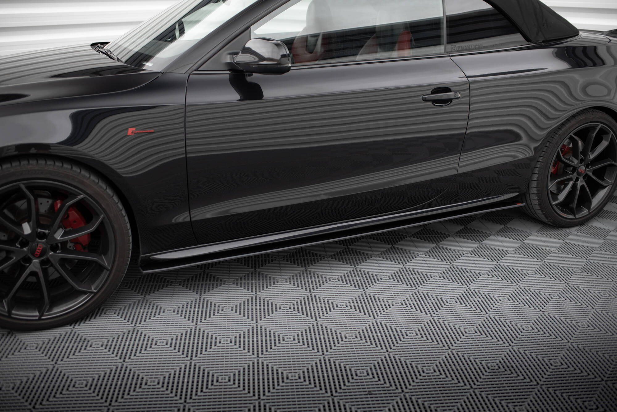 Maxton Design Street Pro Street+ Seitenschweller Leisten passend für Audi A5 / A5 S-Line / S5 Coupe / Cabrio 8T / 8T Facelift