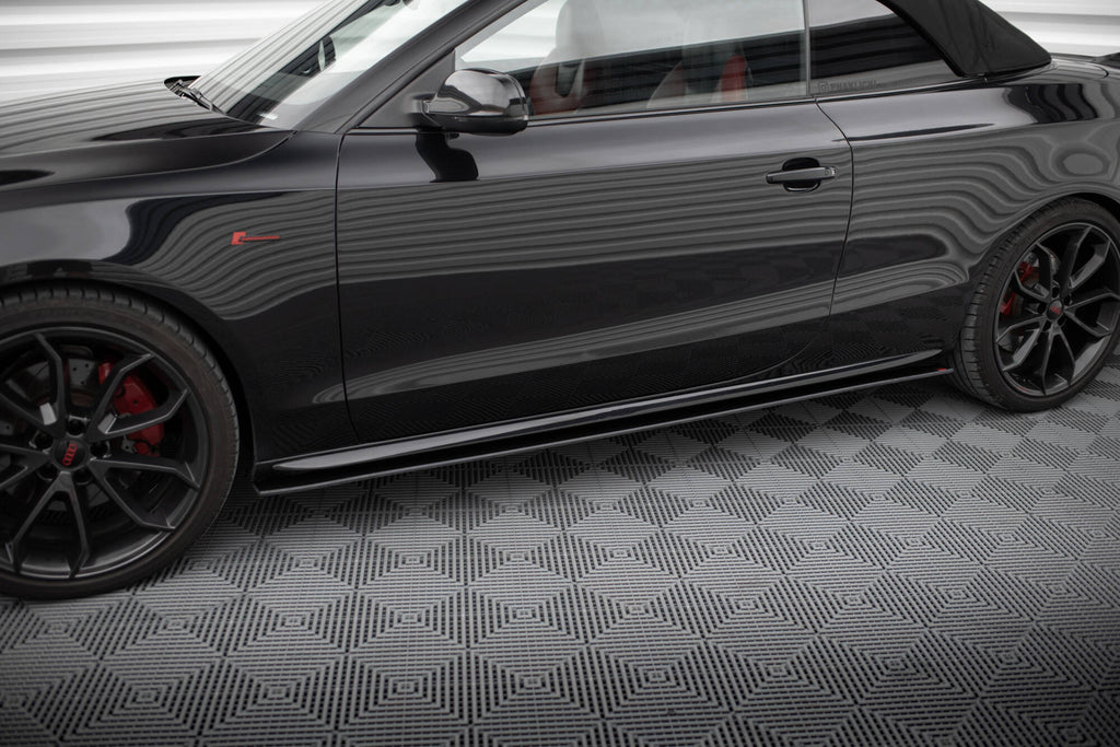 Maxton Design Street Pro Street+ Seitenschweller Leisten passend für Audi A5 / A5 S-Line / S5 Coupe / Cabrio 8T / 8T Facelift