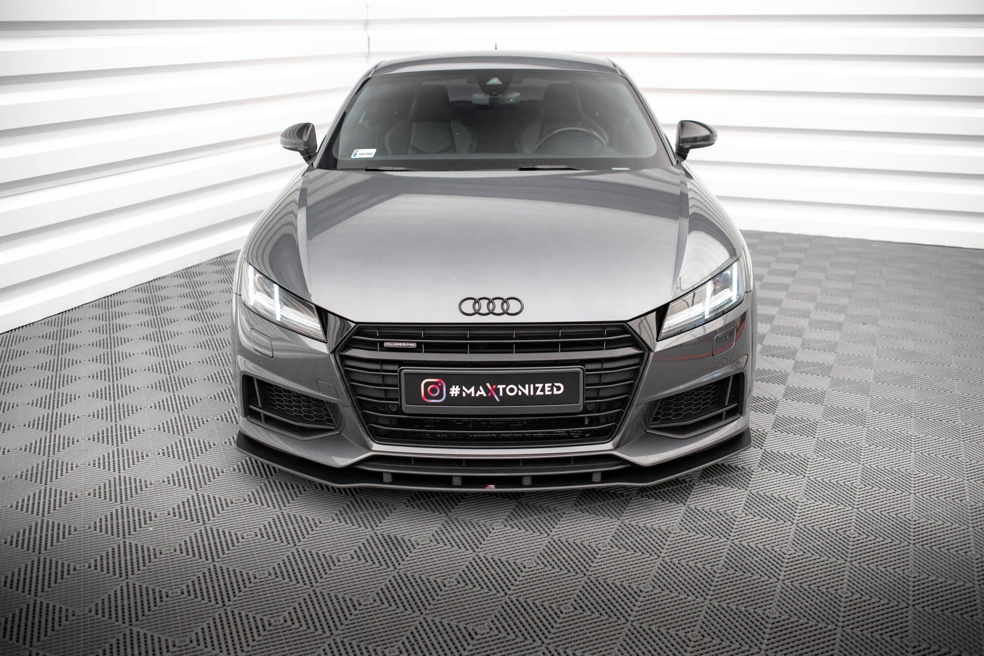 Maxton Design Street Pro Street+ Spoilerlippe Front Ansatz passend für Audi TT S / S-Line 8S