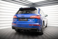 Maxton Design Spoiler CAP passend für Audi Q5 S-Line SUV Mk2 Facelift schwarz Hochglanz