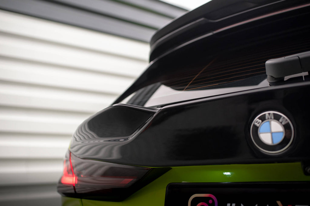 Maxton Design Heckscheiben Spoiler passend für BMW 1er M-Paket / M135i / 128ti F40 schwarz Hochglanz