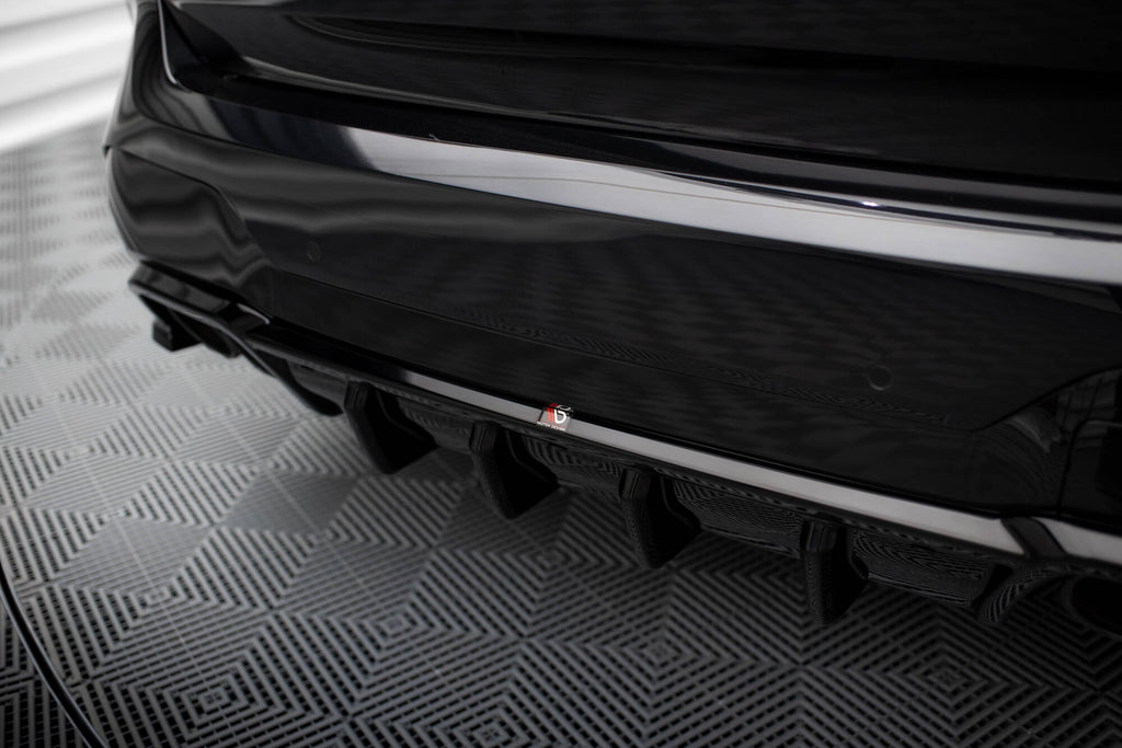 Maxton Design Diffusor Heck Ansatz passend für BMW X3 M F97 / F97 Facelift schwarz Hochglanz