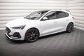 Maxton Design Street+ Seitenschweller Leisten passend für V.3 passend für Ford Focus ST / ST-Line Mk4 Facelift schwarz Hochglanz