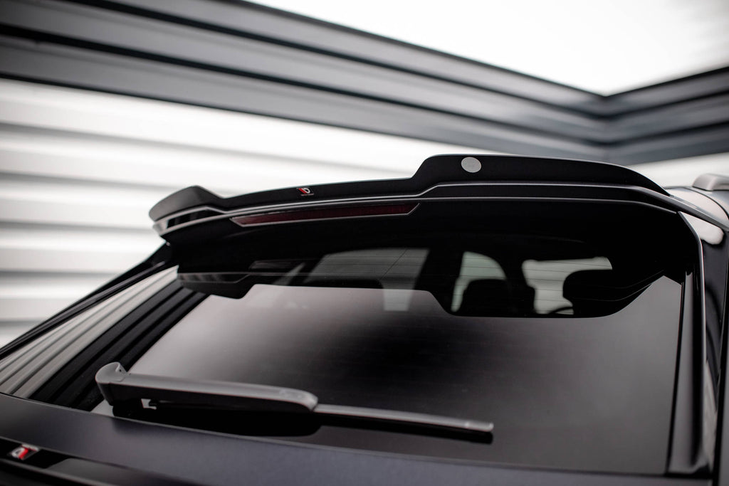 Maxton Design Höher Spoiler CAP passend für Audi RSQ8 Mk1 Facelift schwarz Hochglanz