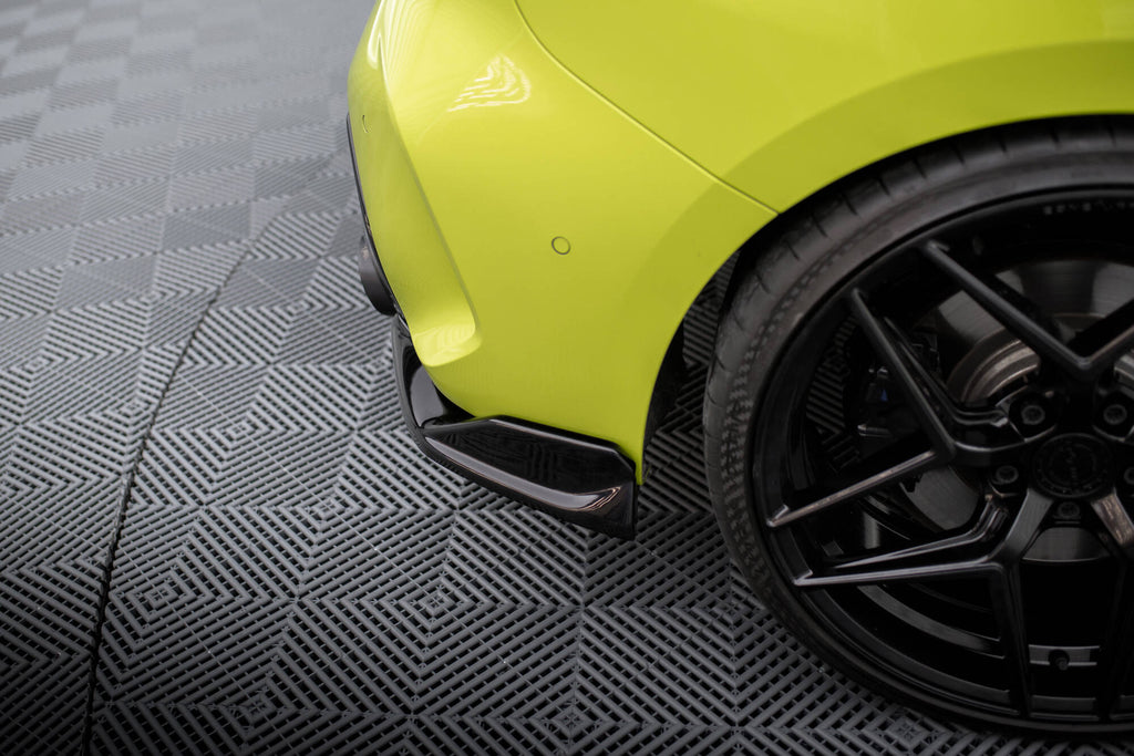Maxton Design Heck Ansatz Flaps Diffusor V.8 passend für (Für heckansatz v.1) BMW 1er M-Paket / M135i / 128ti F40 schwarz Hochglanz