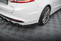 Maxton Design Street Pro Heck Ansatz Flaps Diffusor + Flaps passend für Ford Mondeo Sport Mk5 Facelift / Fusion Sport Mk2 Facelift schwarz Hochglanz