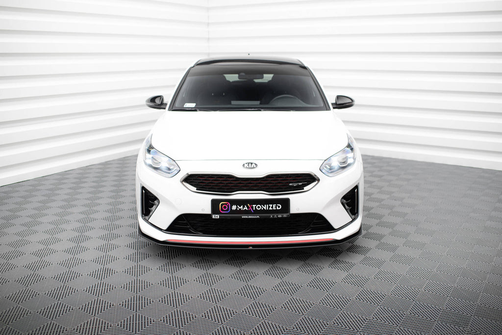 Maxton Design Street Pro Street+ Spoilerlippe Front Ansatz passend für Kia Ceed GT Mk3 / Proceed Mk1