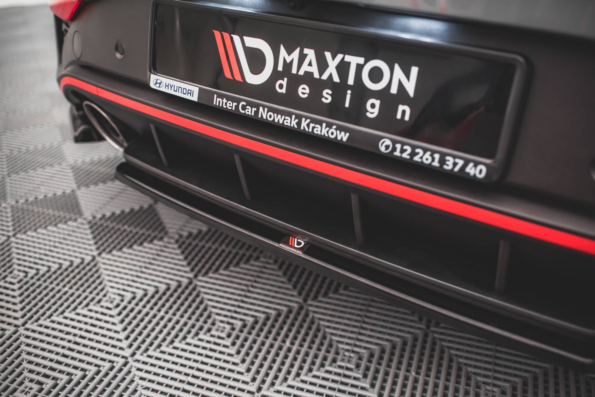 Maxton Design Heckansatz Hyundai I30 N Hatchback Mk3 Facelift schwarz Hochglanz für Hyundai I30 N MK3 Facelift