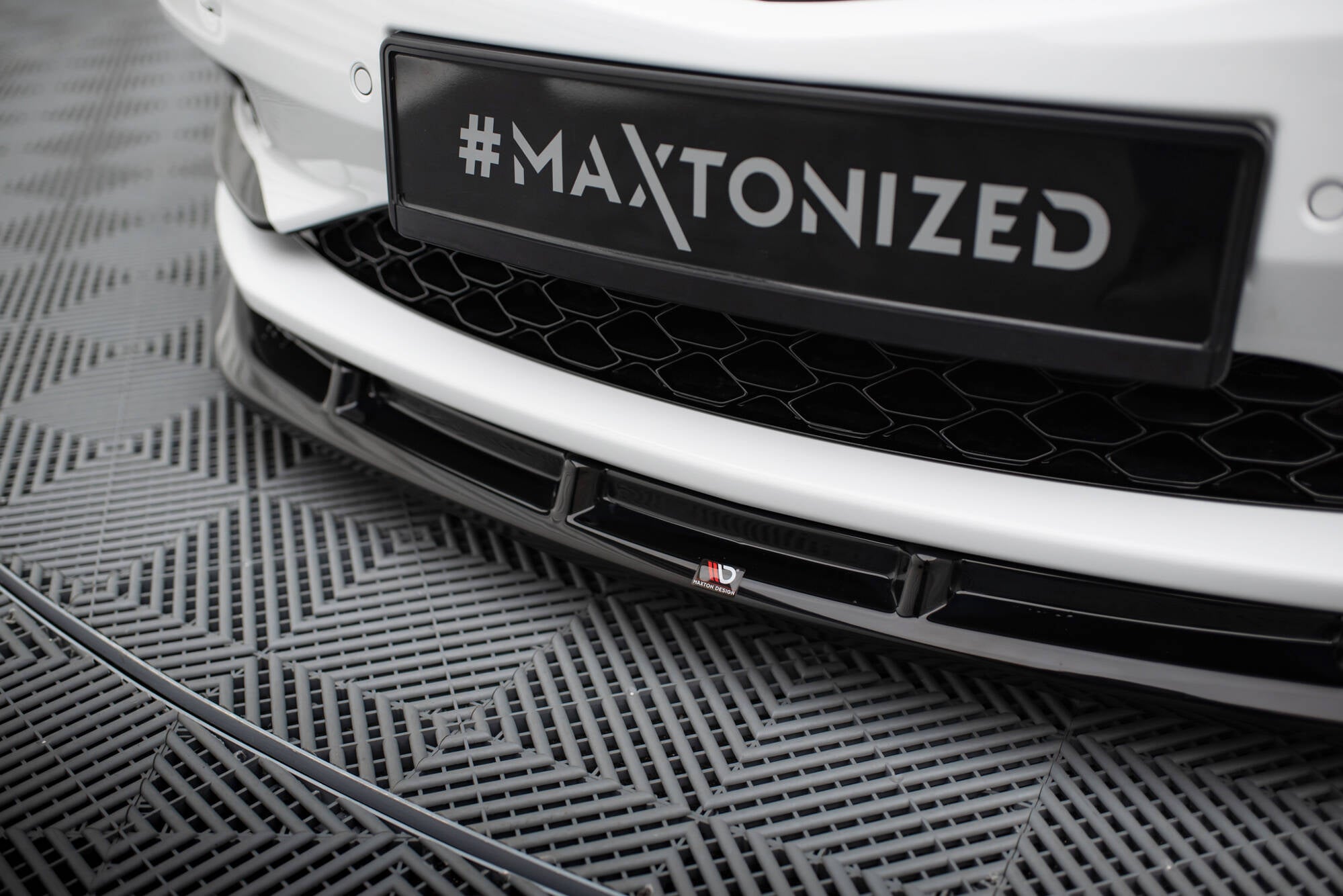 Maxton Design Street+ Spoilerlippe Front Ansatz passend für Opel Cascada schwarz Hochglanz