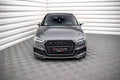 Maxton Design Street+ Spoilerlippe Front Ansatz V.3 passend für Audi S3 / A3 S-Line Sportback 8V Facelift schwarz Hochglanz