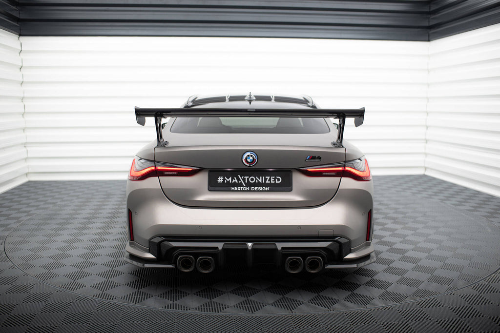 Maxton Design Carbon Spoiler With External Brackets Uprights BMW M4 G82 / G82 Facelift / M440i / 4 M-Paket G22 / G22 Facelift für BMW 4er Coupe