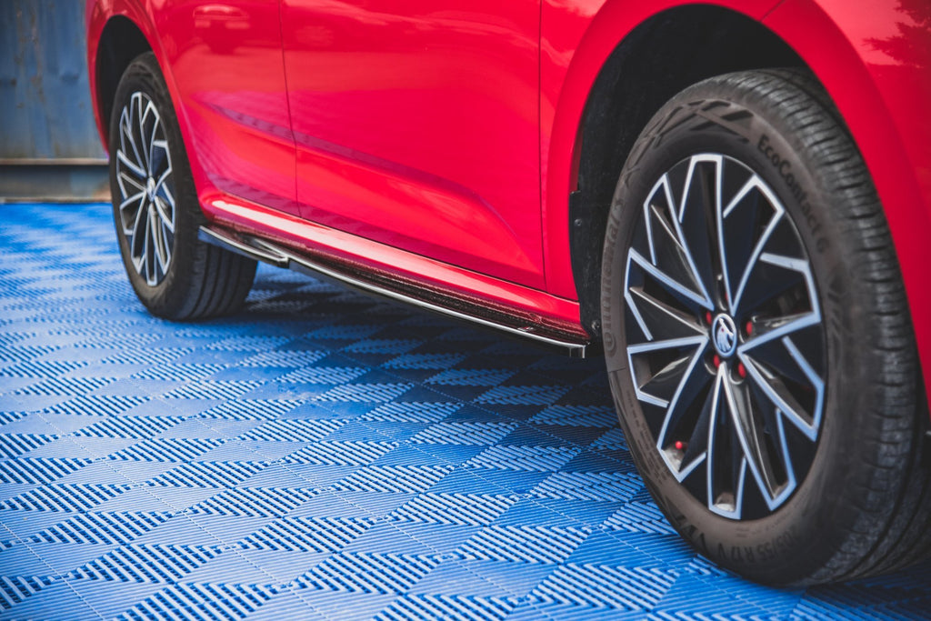 Maxton Design Street+ Seitenschweller Leisten passend für Skoda Kamiq Mk1 schwarz Hochglanz