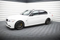 Maxton Design Street+ Seitenschweller Leisten passend für BMW 3er M-Paket Limousine / Touring E90 / E91 schwarz Hochglanz