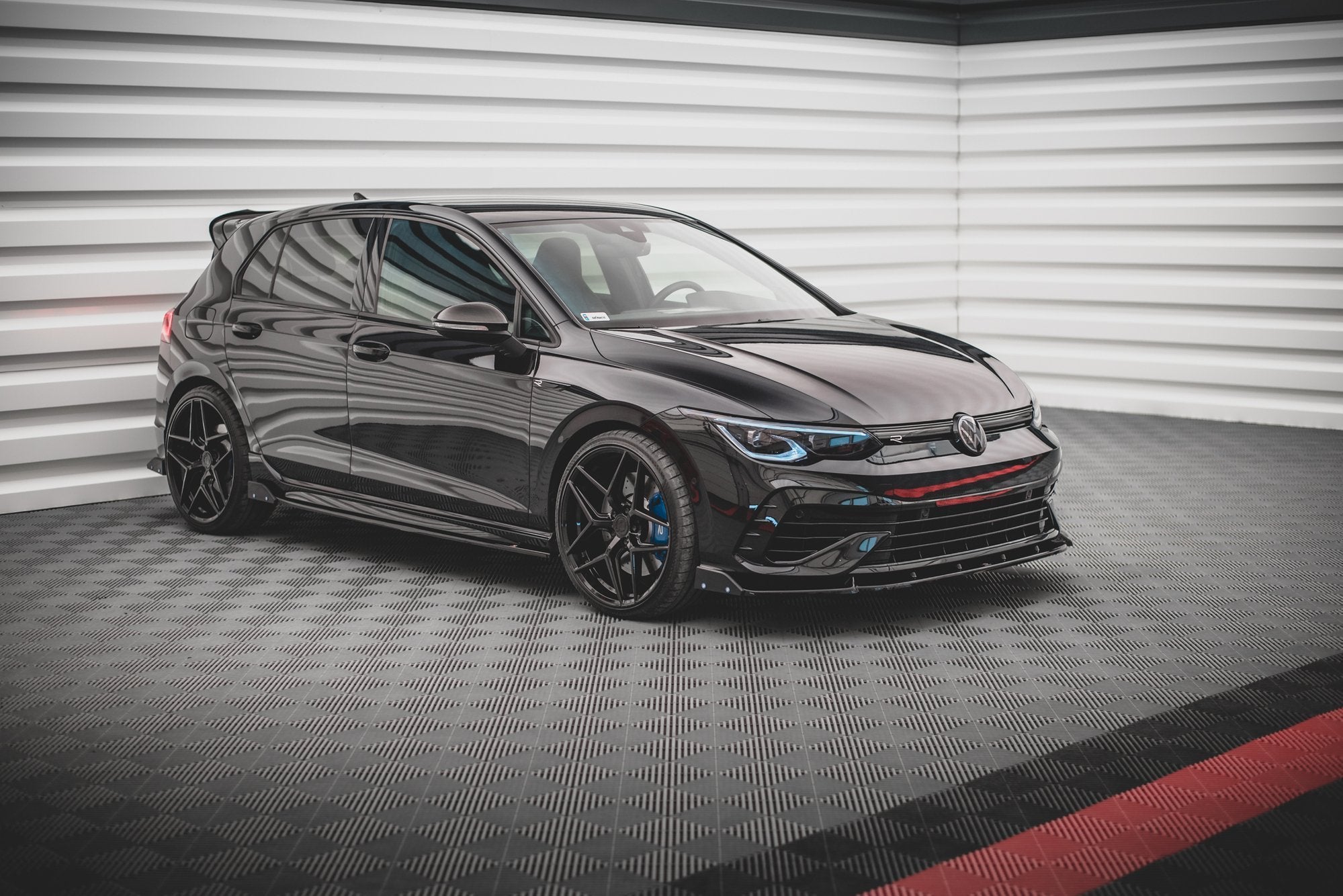 Maxton Design Seitenschweller Ansatz für V.2 für + Flaps Volkswagen Golf R Mk8