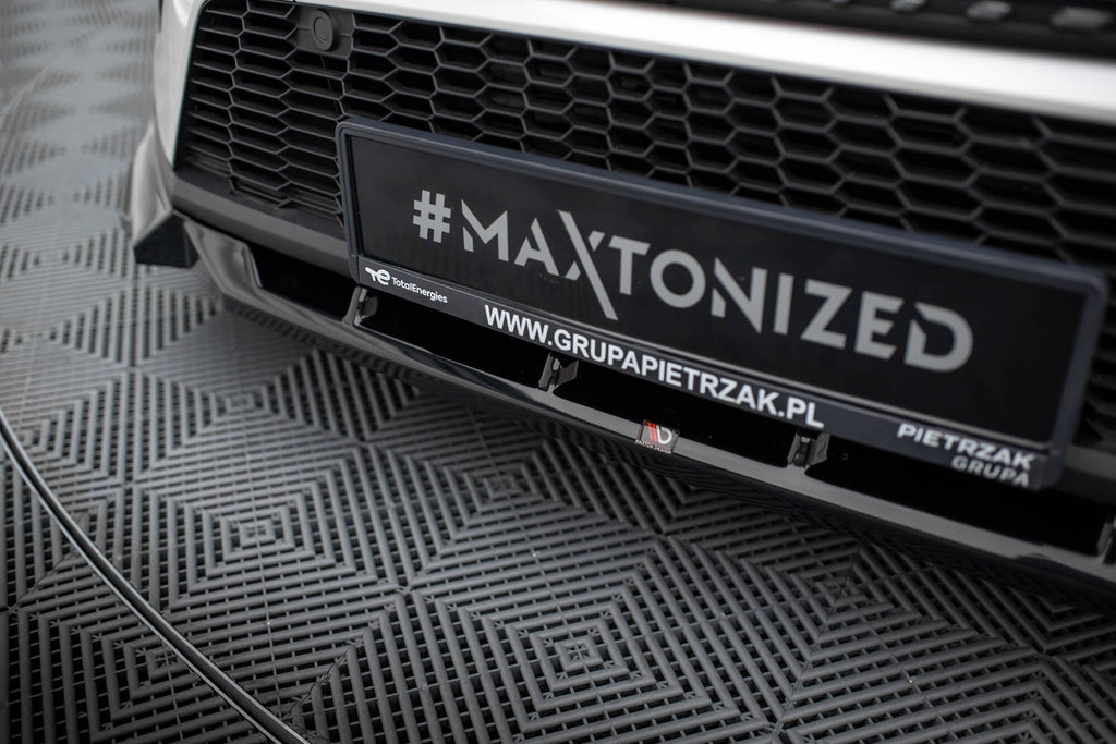 Maxton Design Street+ Spoilerlippe Front Ansatz passend für Peugeot 408 Mk1 schwarz Hochglanz