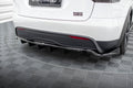 Maxton Design Street+ Mittlerer Diffusor RACE passend für Tesla Model X Mk1 Facelift schwarz Hochglanz