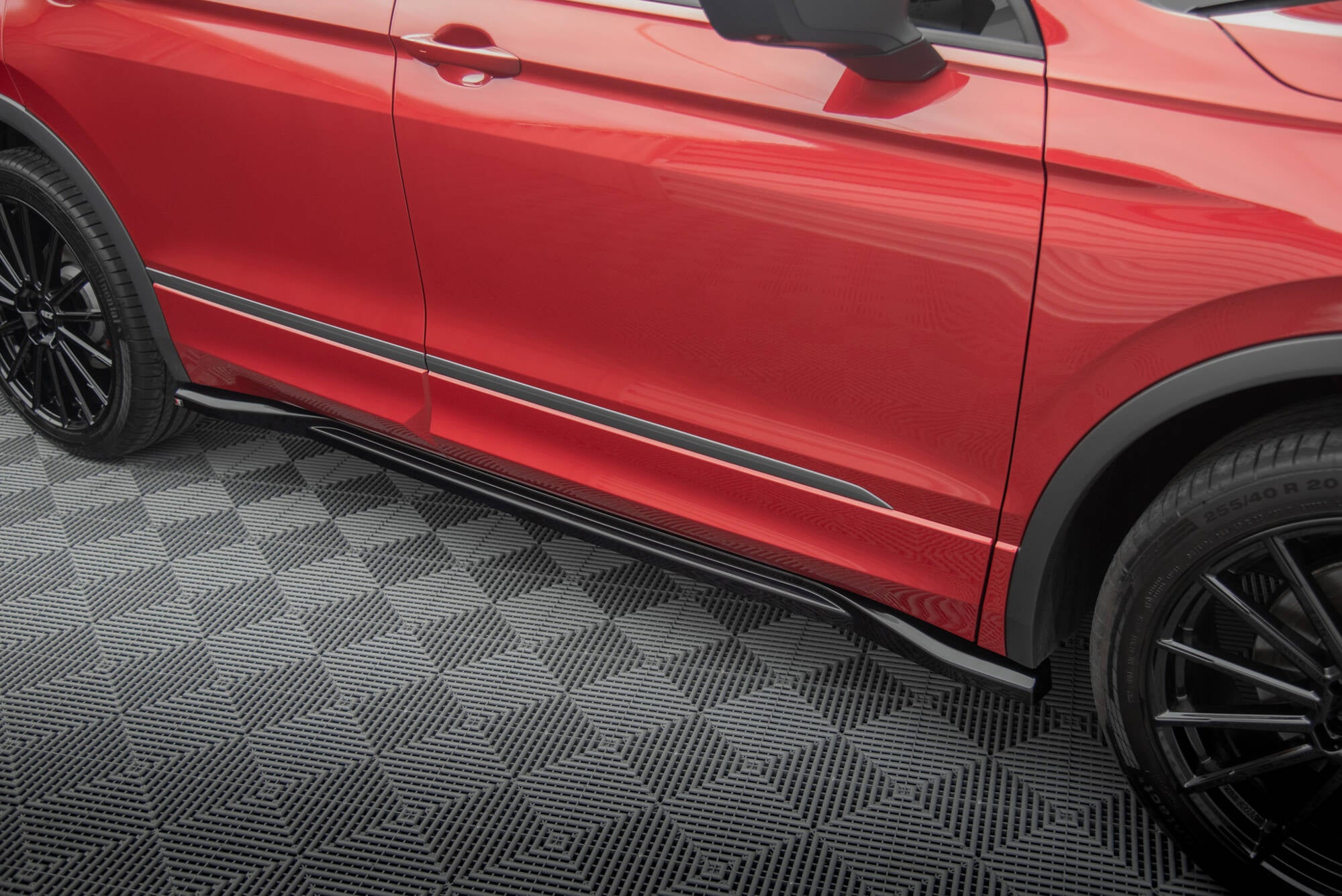 Maxton Design Street+ Seitenschweller Leisten passend für Seat Tarraco FR Mk1 schwarz Hochglanz