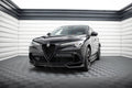 Maxton Design Street+ Spoilerlippe Front Ansatz passend für Alfa Romeo Stelvio Quadrifoglio Mk1 schwarz Hochglanz