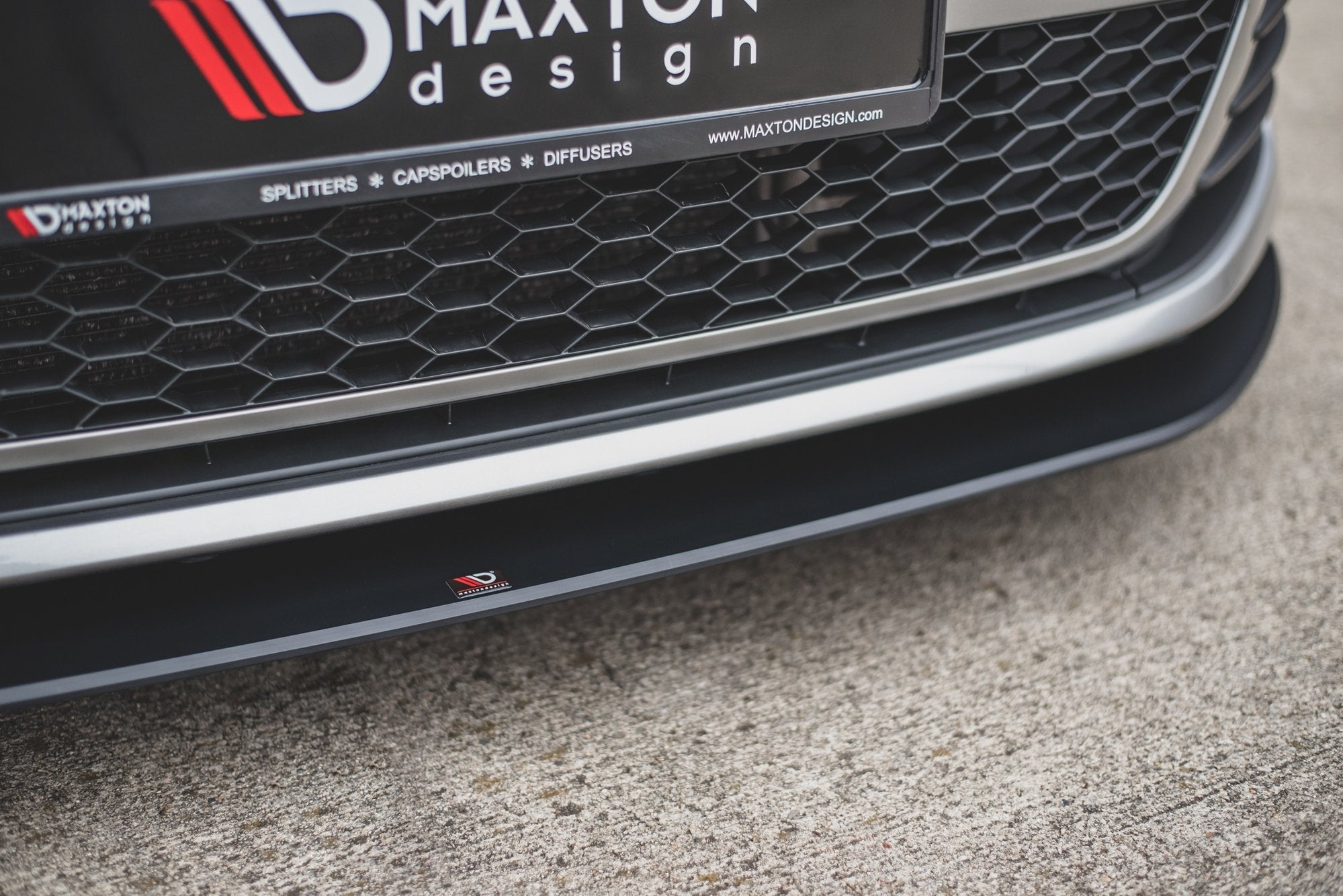 Maxton Design Racing Street+ Spoilerlippe Front Ansatz passend für VW Golf 7 GTI