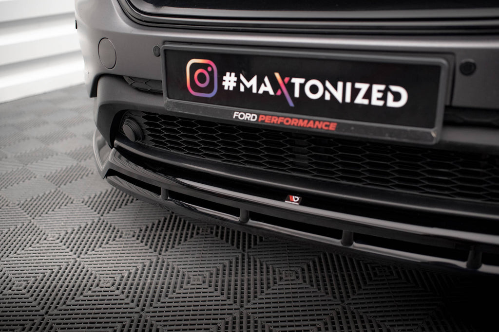 Maxton Design Street+ Spoilerlippe Front Ansatz passend für Ford Edge Mk2 schwarz Hochglanz