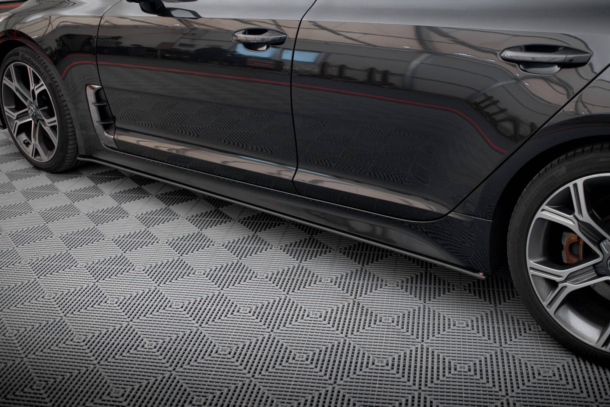 Maxton Design Street Pro Street+ Seitenschweller Leisten passend für Kia Stinger GT / GT-Line / Standard Mk1