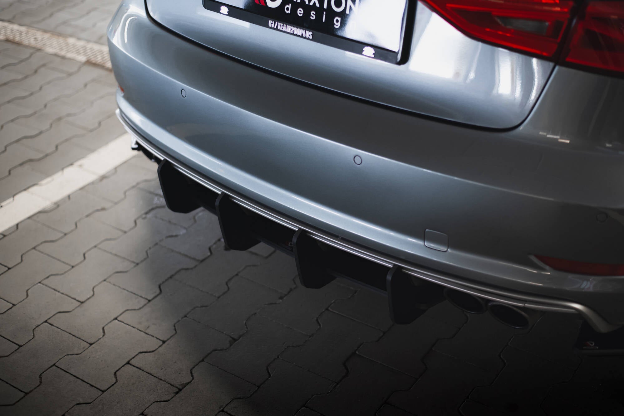 Maxton Design Street Pro Heckschürze passend für Audi S3 Limousine 8V