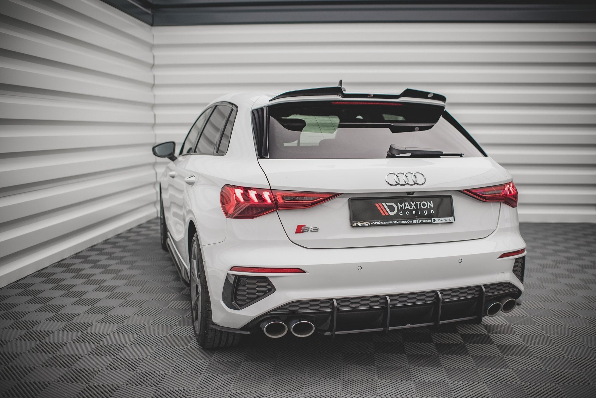 Maxton Design Street Pro Heckschürze passend für Audi S3 Sportback 8Y
