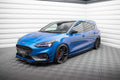 Maxton Design Street+ Seitenschweller Leisten V.2 passend für Ford Focus ST / ST-Line Mk4 schwarz Hochglanz