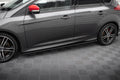 Maxton Design Street+ Seitenschweller Leisten passend für Ford Focus ST / ST-Line Hatchback / Kombi Mk3 / Mk3 Facelift schwarz Hochglanz