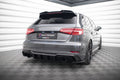 Maxton Design Diffusor Heck Ansatz passend für Audi A3 S-Line Sportback 8V Facelift (Einzelauspuff li. re.)