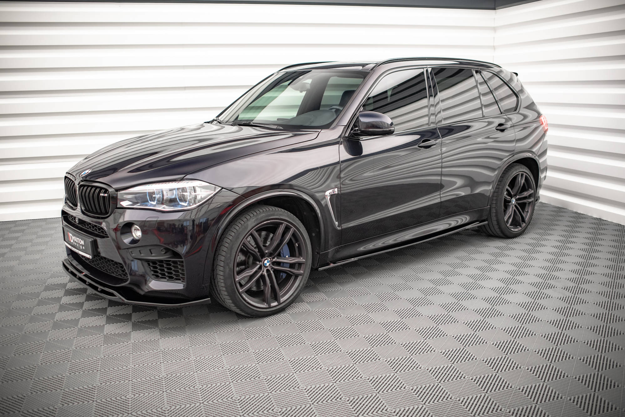 Maxton Design Street+ Seitenschweller Leisten passend für V.1 passend für BMW X5 M F85 schwarz Hochglanz