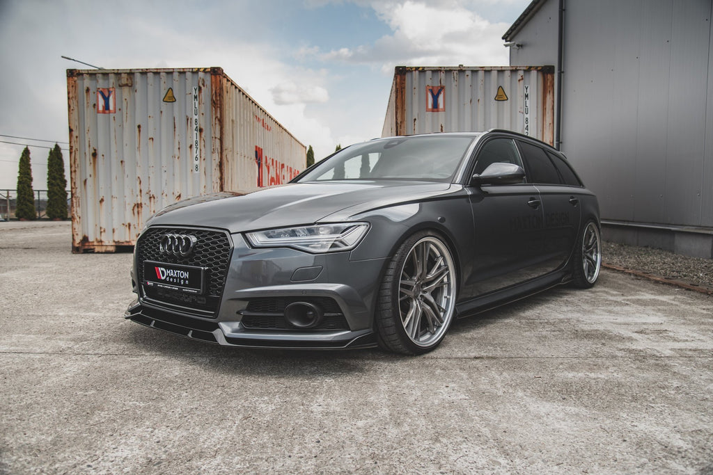Maxton Design Street+ Spoilerlippe Front Ansatz passend für Audi A6 / A6 C7 S-line/ S6 C7 Facelift