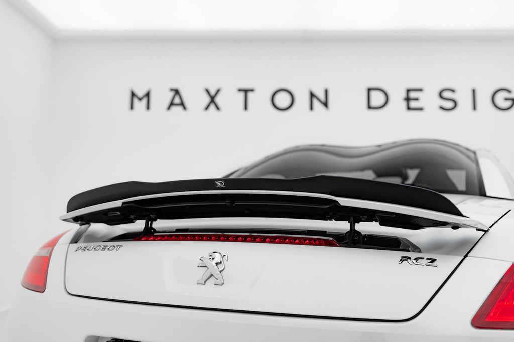 Maxton Design Spoiler CAP passend für Peugeot RCZ Mk1 / Mk1 Facelift schwarz Hochglanz