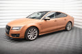 Maxton Design Street+ Seitenschweller Leisten passend für V.3 passend für Audi A7 S-Line / S7 C7 schwarz Hochglanz