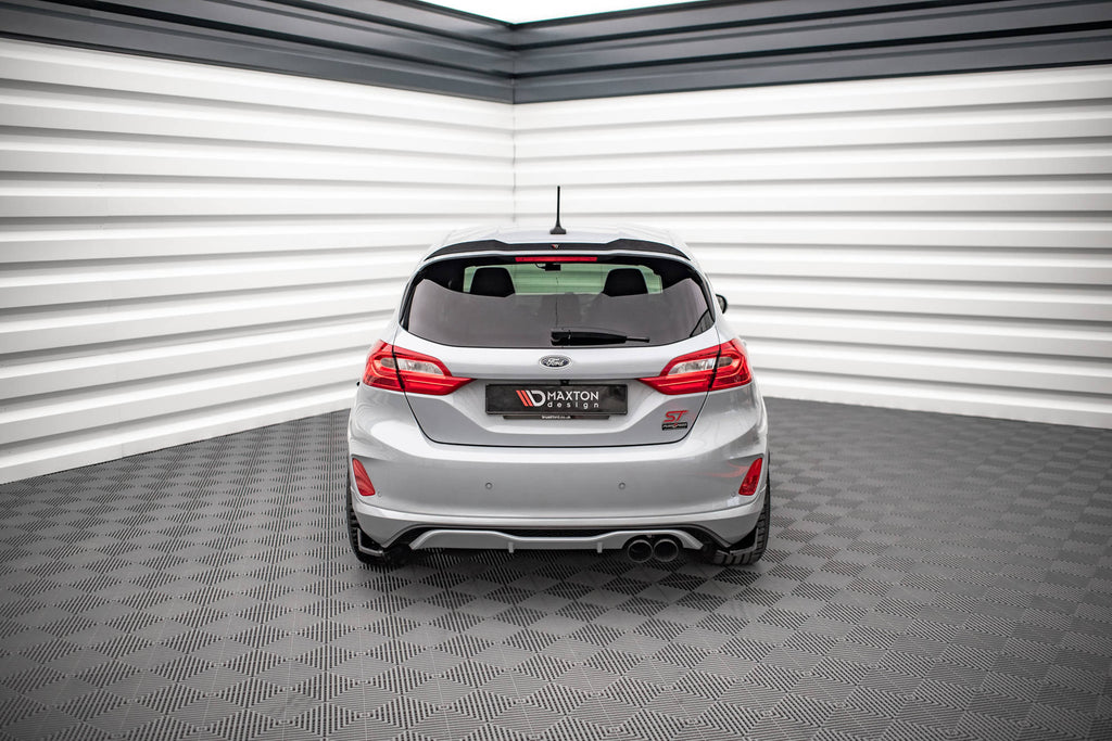 Maxton Design Heck Ansatz Flaps Diffusor V.1 passend für Ford Fiesta ST Mk8 schwarz Hochglanz