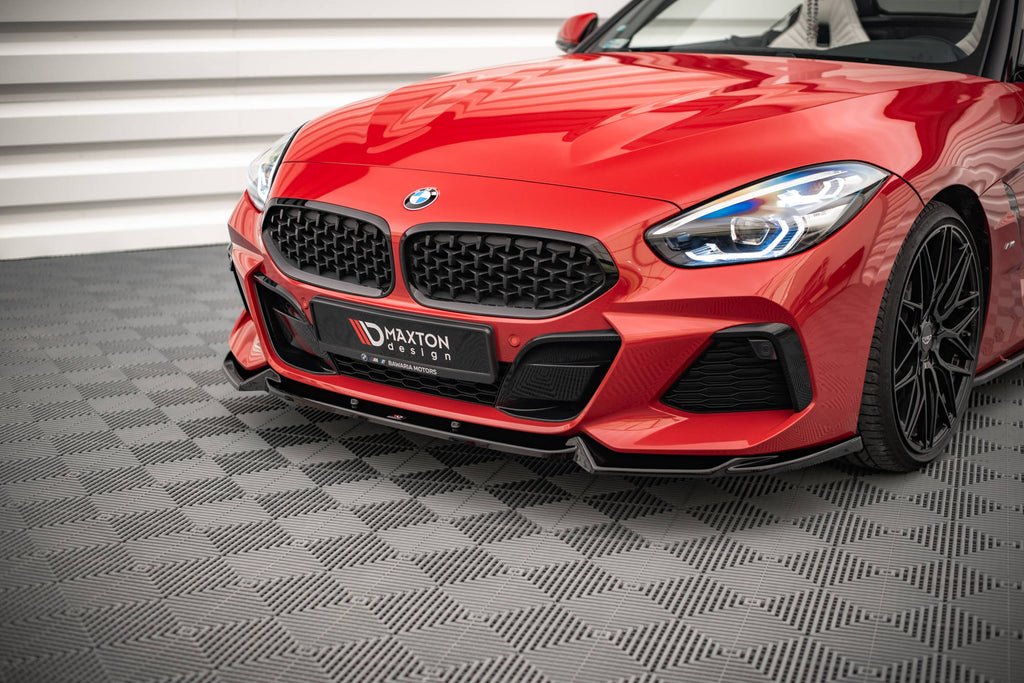Maxton Design Street+ Spoilerlippe Front Ansatz V.1 passend für BMW Z4 M40i / M-Paket G29 schwarz Hochglanz