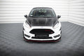 Maxton Design Street+ Spoilerlippe Front Ansatz V.5 passend für Ford Fiesta ST Mk7 Facelift schwarz Hochglanz