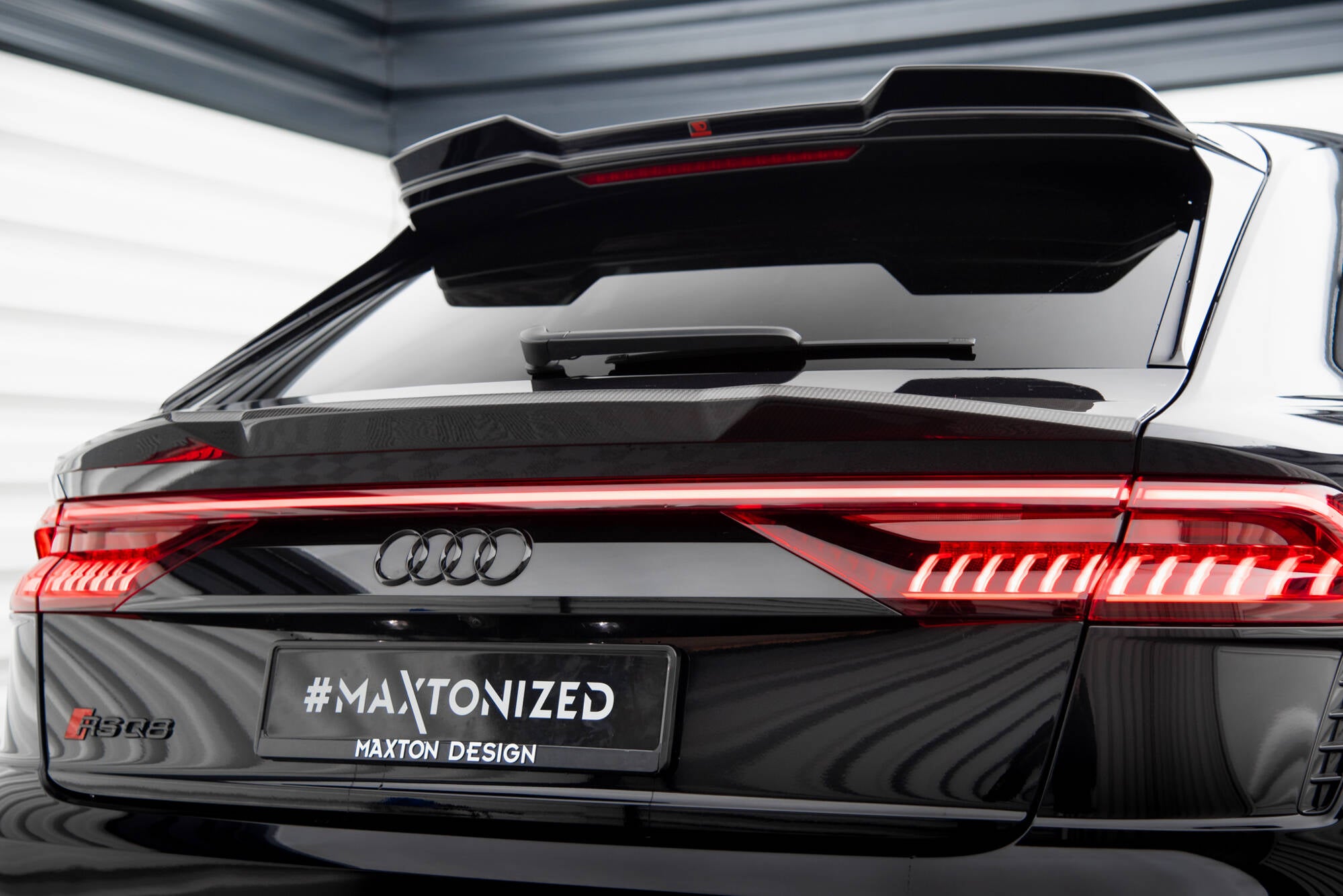 Maxton Design Prepreg Carbon Fiber Heckklappenspoiler (Niedriger) Audi RSQ8 Mk1 Facelift für Audi Q8