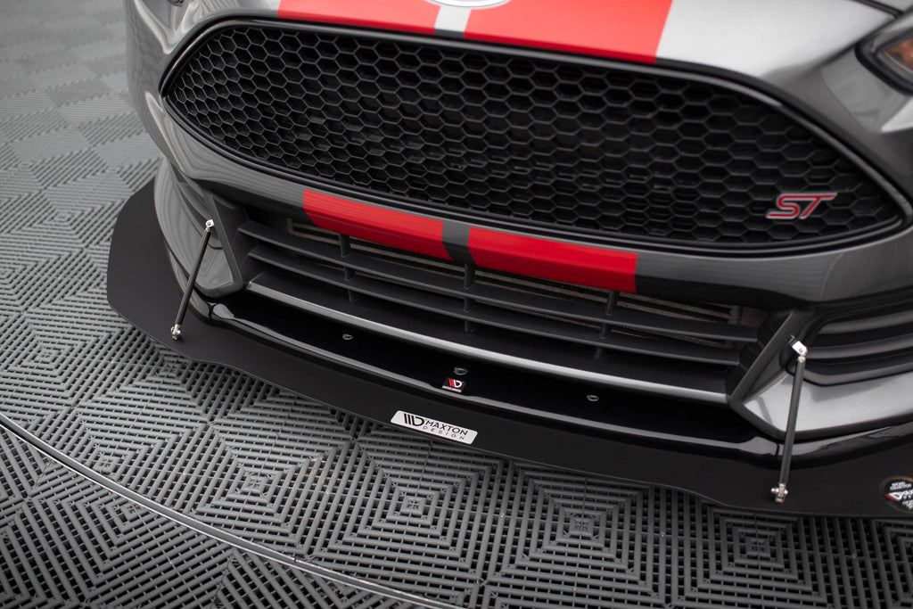 Maxton Design Hybrid Street+ Spoilerlippe Front Ansatz V.1 passend für Ford Focus ST Mk3 FL