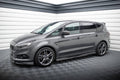 Maxton Design Street+ Seitenschweller Leisten passend für Ford S-Max ST-Line Mk2 Facelift schwarz Hochglanz