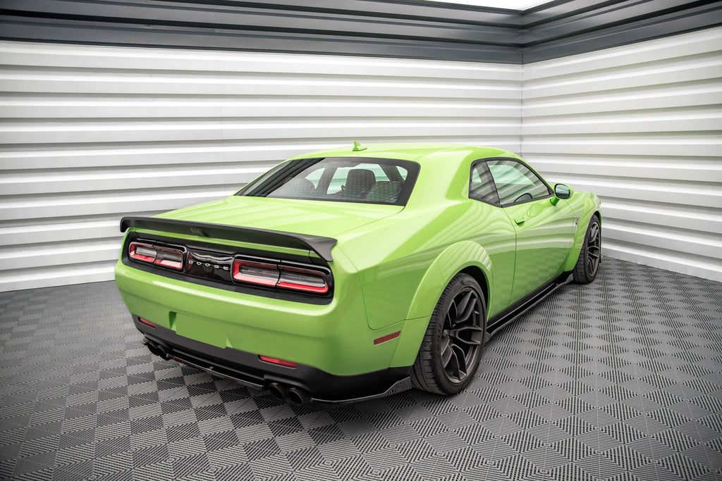 Maxton Design Heck Ansatz Flaps Diffusor passend für Dodge Challenger SRT Hellcat Widebody Mk3 schwarz Hochglanz