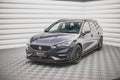 Maxton Design Street+ Spoilerlippe Front Ansatz V.2 passend für Seat Leon FR Mk4 schwarz Hochglanz